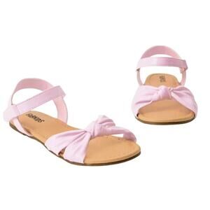 Fabkids Toddler Girl's Knot Strap Sandal in Pink, Size 5​​​​